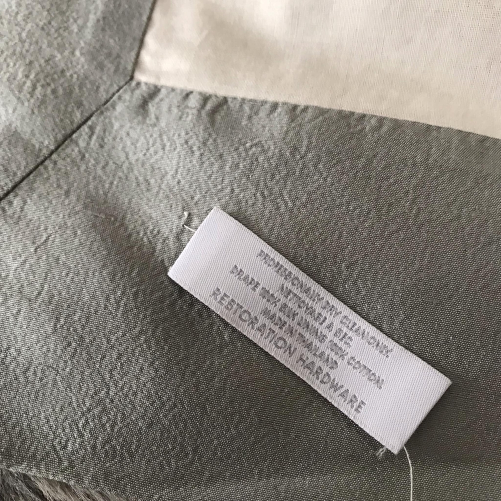 2 RESTORATION HARDWARE SILK DRAPES - Picture 3 of 5